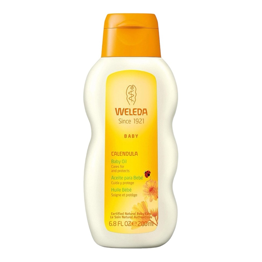 WELEDA CALENDULA BABY BODY OIL 200ML - BRAND NEW